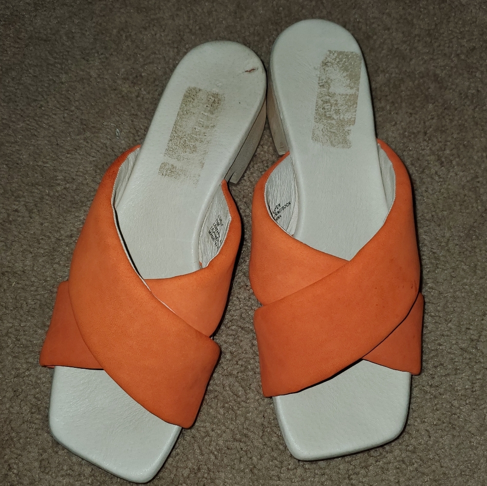 Orange Sanctuary Lively Women's Slide Sandals, 10